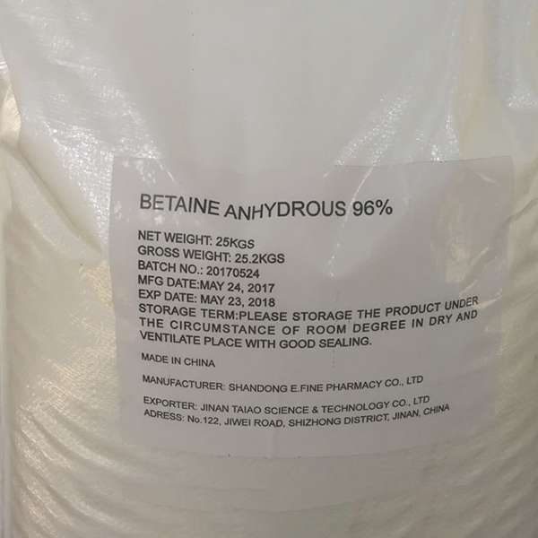 High Quality for Chemical Market - Factory supplied China Factory Bulk Supply Topical Glycine Betaine Improving Plant Abiotic Stress Resistance CAS: 107-43-7 – E.Fine